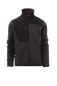 STAHLGRAU MELIERT/SCHWARZ