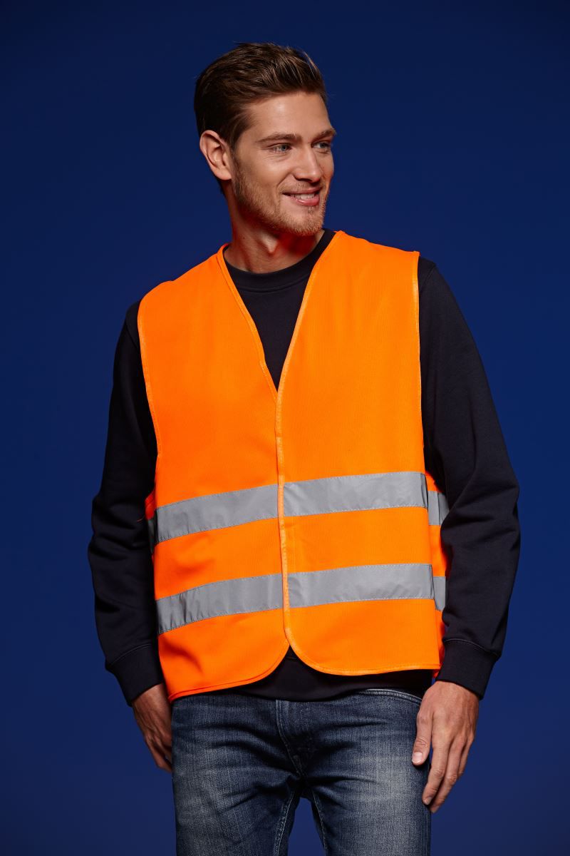 JN 815 | Sicherheits Weste für Erwachsene (fluorescent orange)
