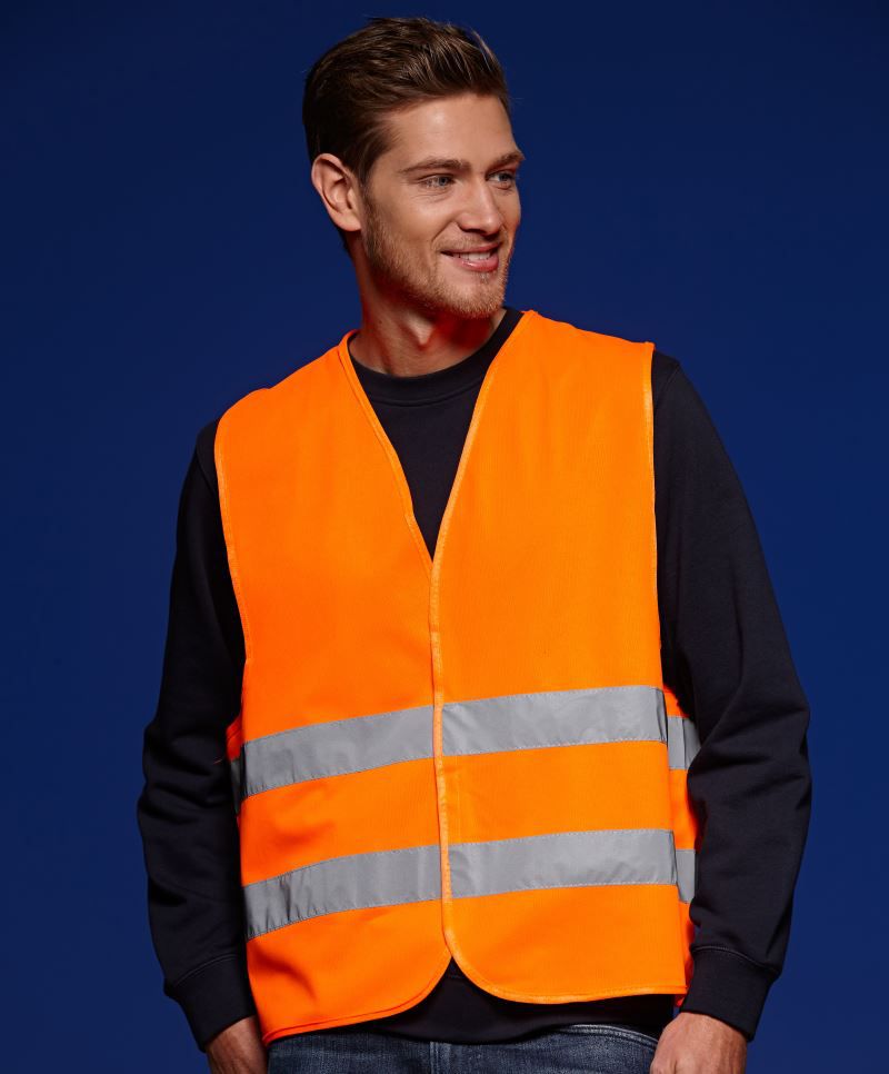JN 815 | Sicherheits Weste für Erwachsene (fluorescent orange)
