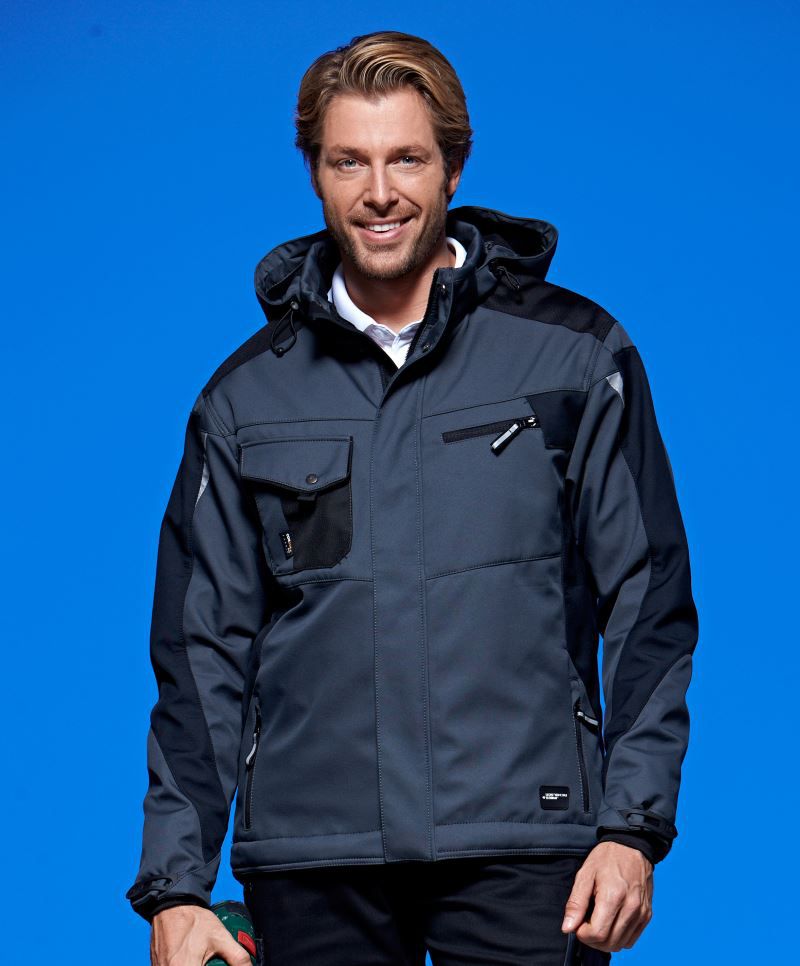 JN 824 | Workwear Winter Softshell Jacke - Strong (black)