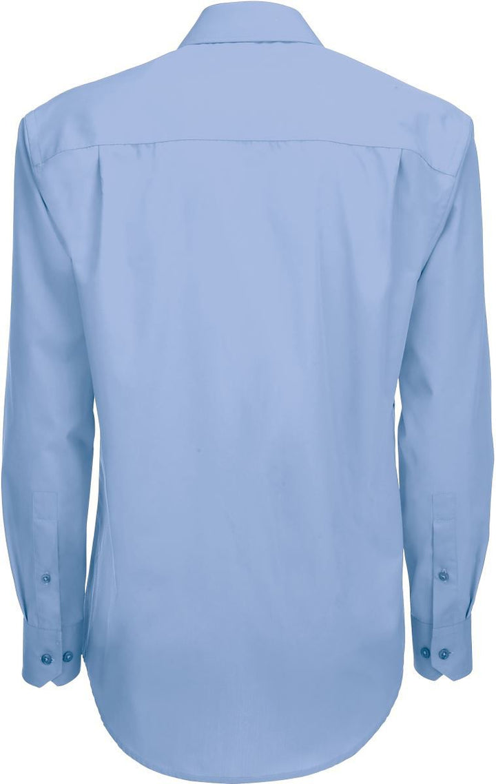 Smart LSL /men | Mix Popeline Hemd langarm (business blue)