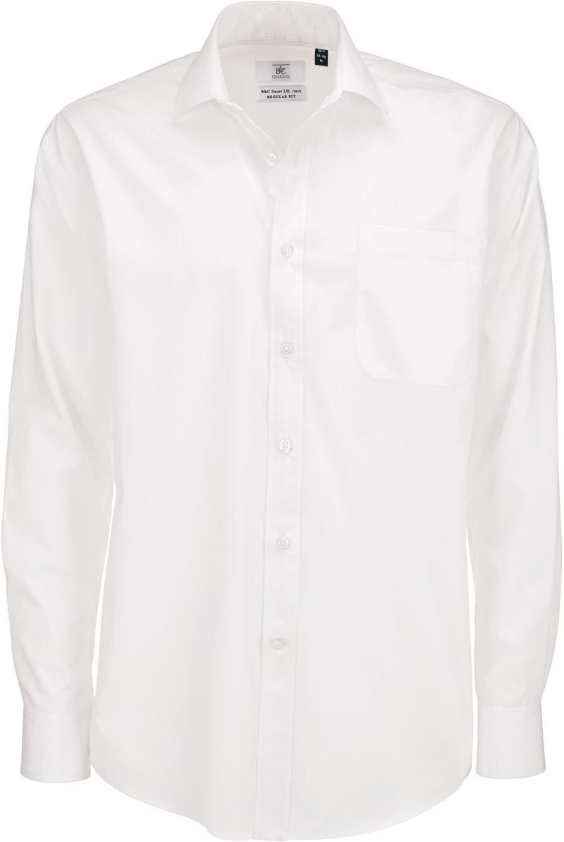 Smart LSL /men | Mix Popeline Hemd langarm (white)