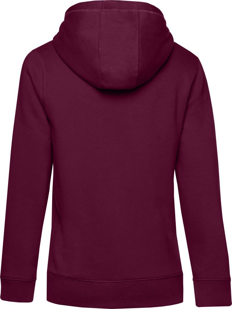 QUEEN Hooded_° | Damen Kapuzen Sweater (dark cherry)