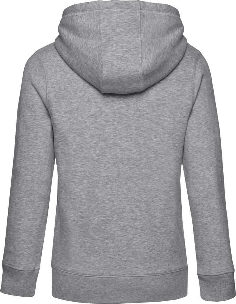 QUEEN Hooded_° | Damen Kapuzen Sweater (heather grey)