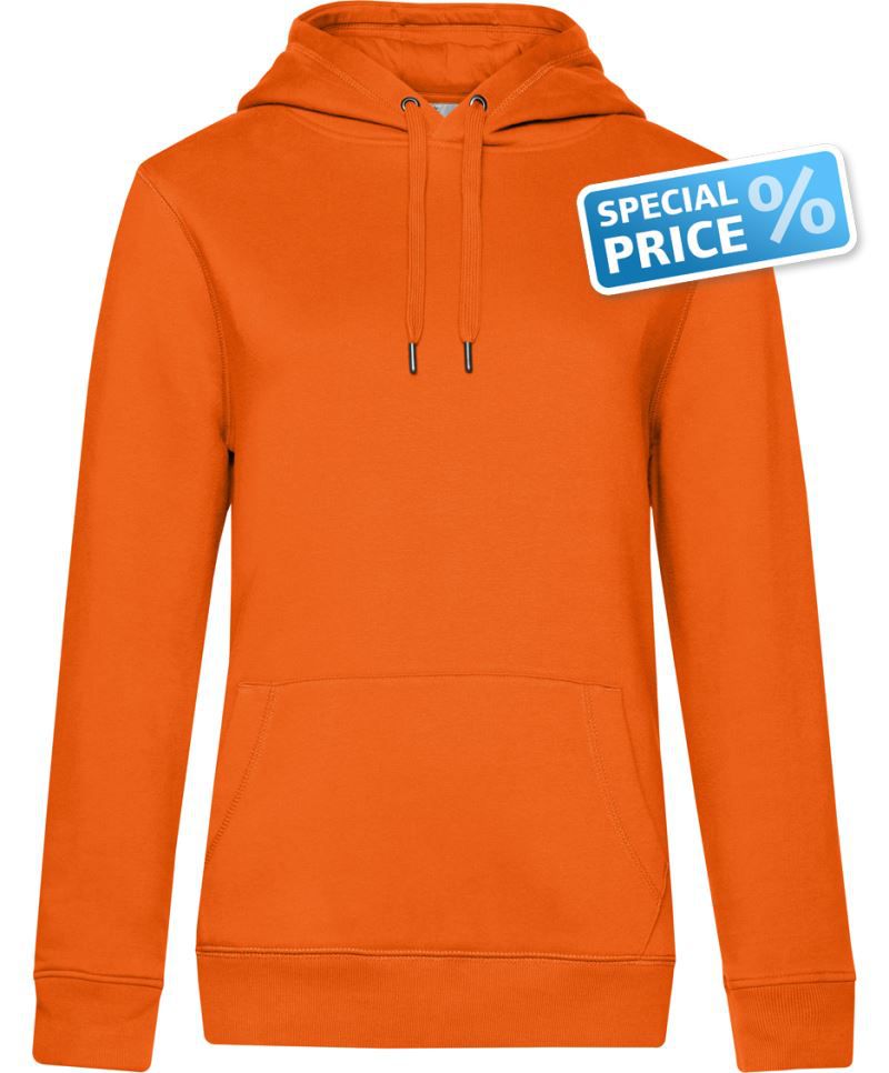 QUEEN Hooded_° | Damen Kapuzen Sweater (pure orange)