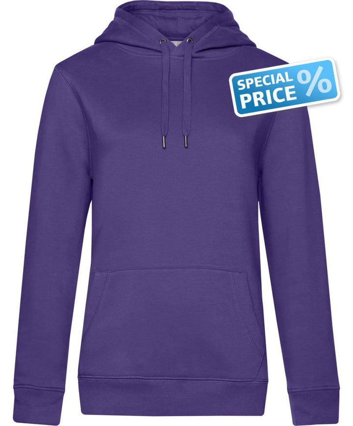QUEEN Hooded_° | Damen Kapuzen Sweater (radiant purple)
