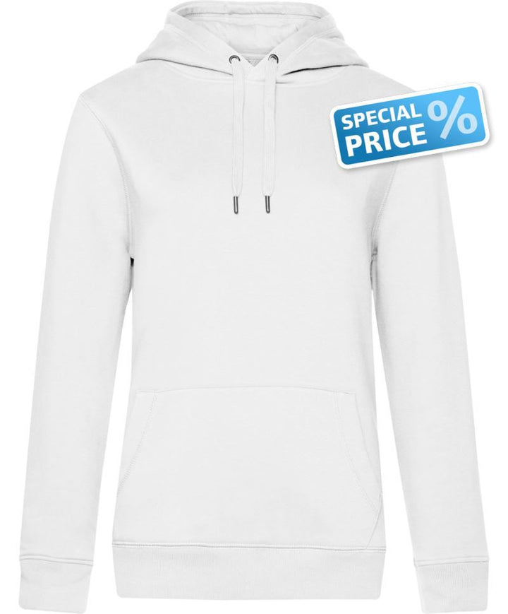 QUEEN Hooded_° | Damen Kapuzen Sweater (white)