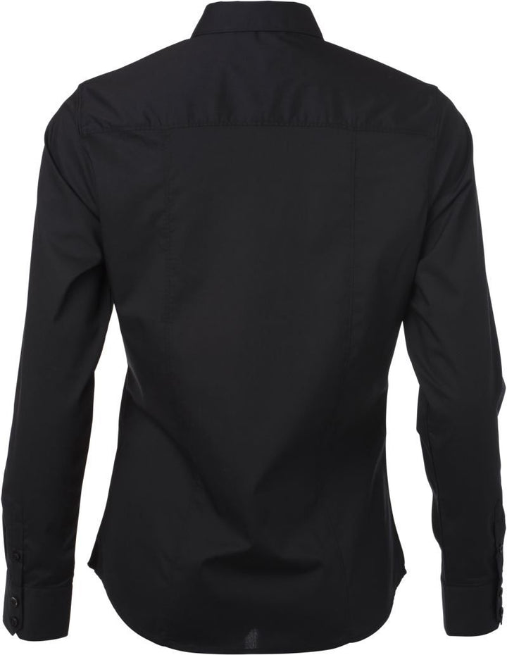 JN 677 | Popeline Bluse langarm (black)