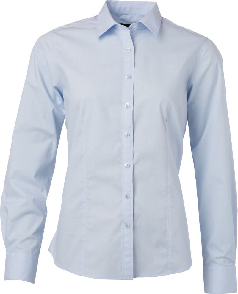 JN 677 | Popeline Bluse langarm (light blue)