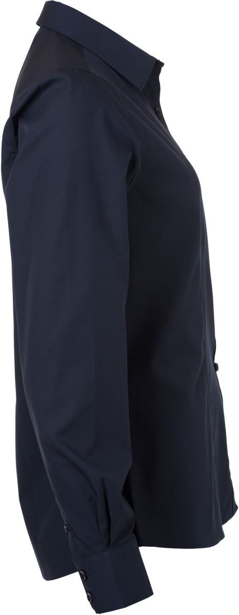 JN 677 | Popeline Bluse langarm (navy)