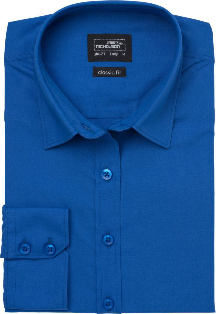JN 677 | Popeline Bluse langarm (royal)