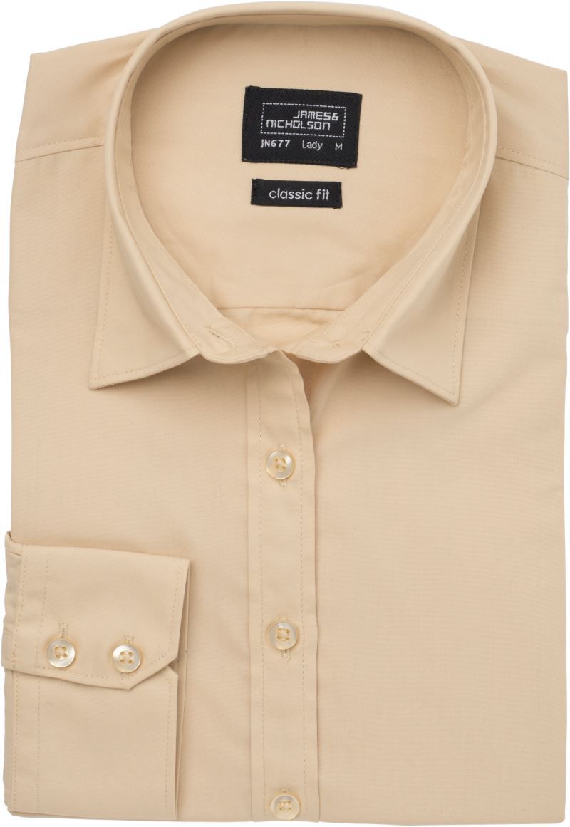 JN 677 | Popeline Bluse langarm (stone)