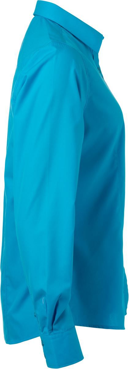 JN 677 | Popeline Bluse langarm (turquoise)