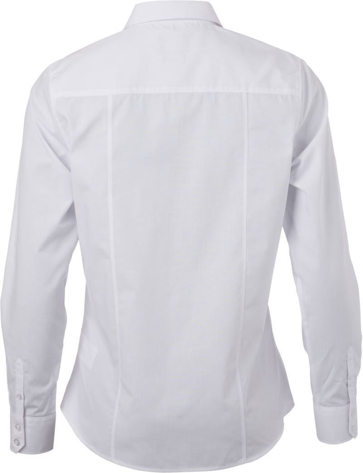 JN 677 | Popeline Bluse langarm (white)