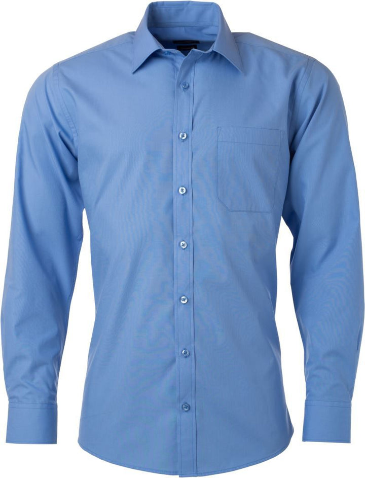 JN 678 | Popeline Hemd langarm (aqua)