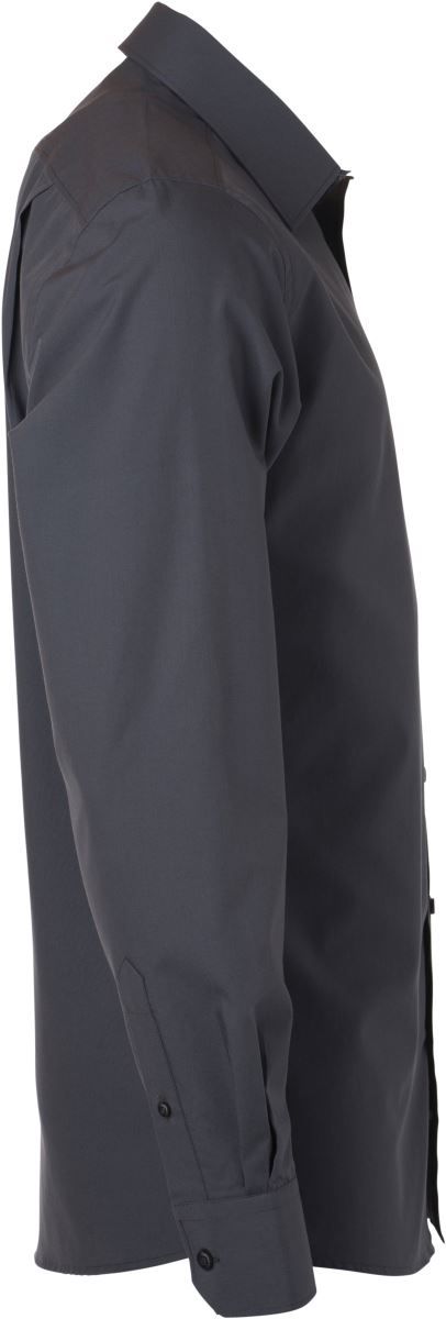 JN 678 | Popeline Hemd langarm (carbon)
