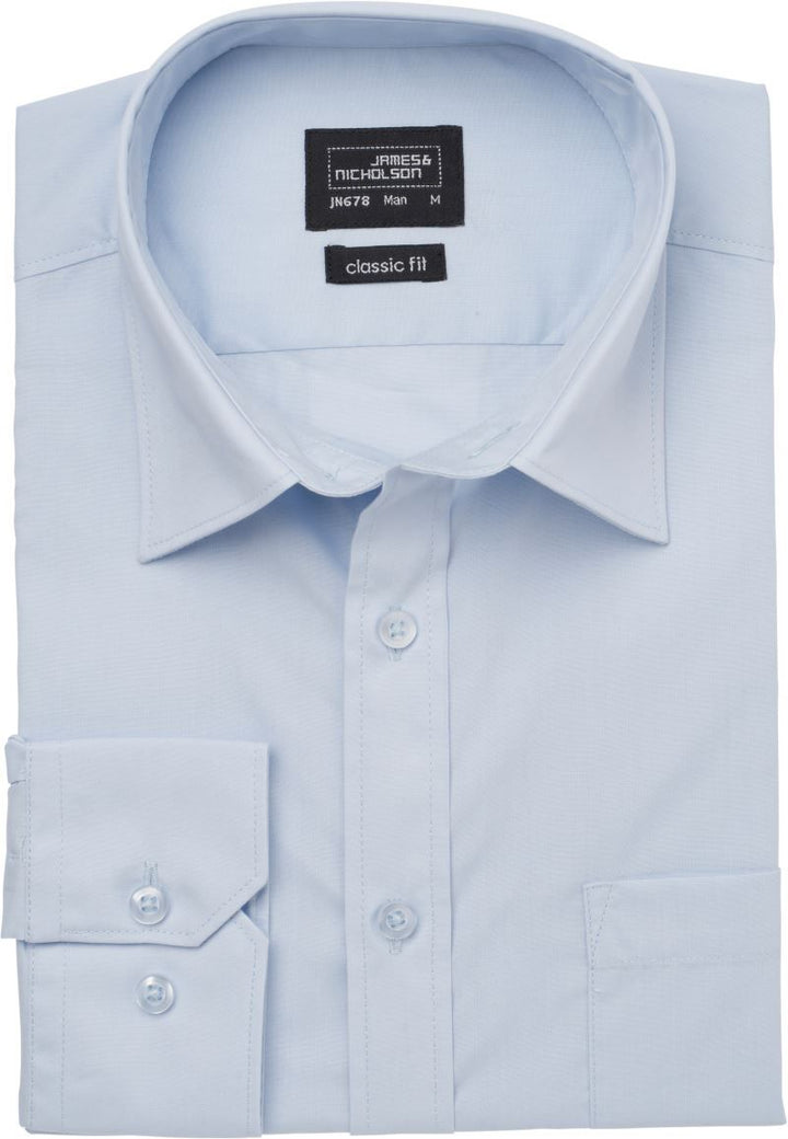 JN 678 | Popeline Hemd langarm (light blue)