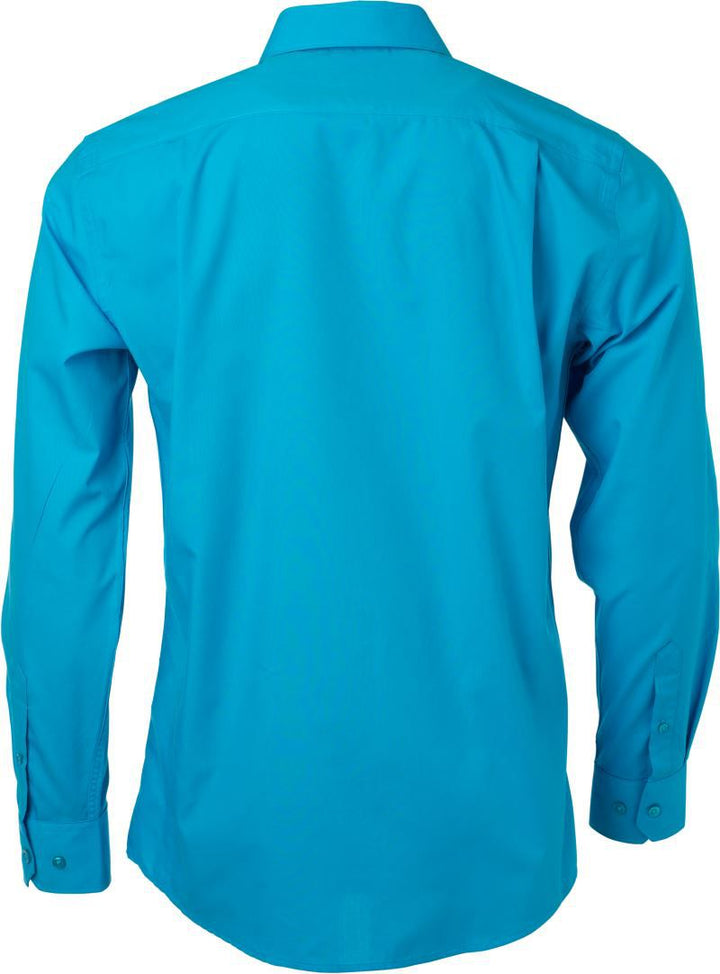 JN 678 | Popeline Hemd langarm (turquoise)
