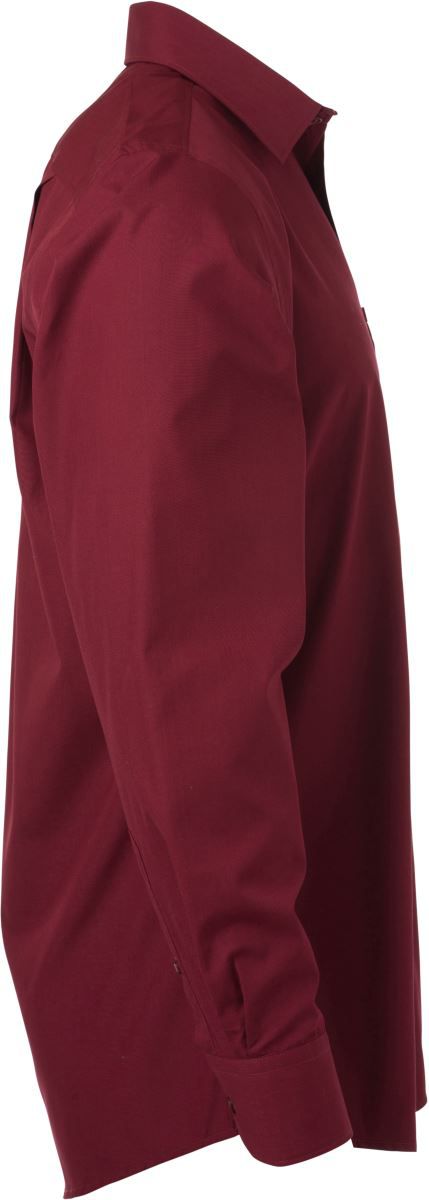 JN 678 | Popeline Hemd langarm (wine)