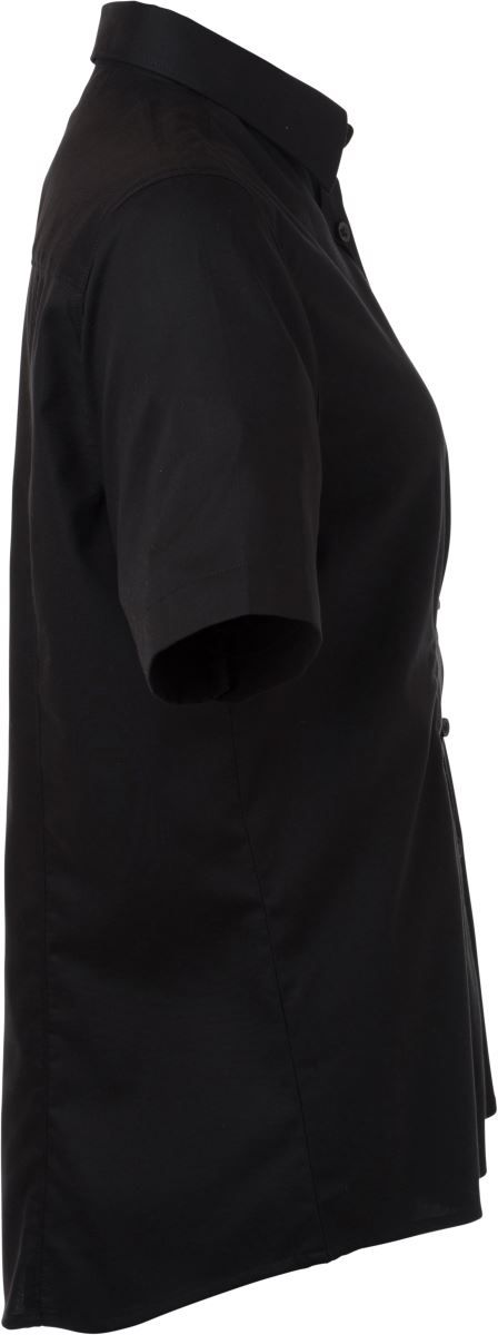 JN 683 | Micro-Twill Bluse kurzarm (black)