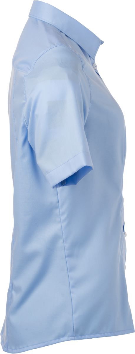 JN 683 | Micro-Twill Bluse kurzarm (light blue)