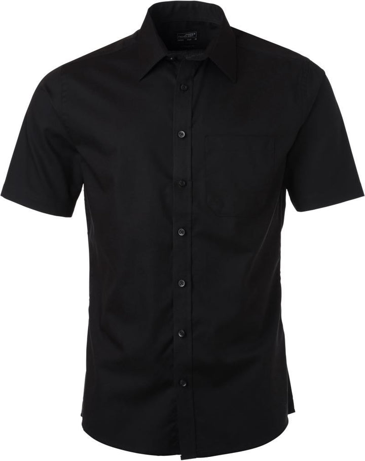 JN 684 | Micro-Twill Hemd kurzarm (black)