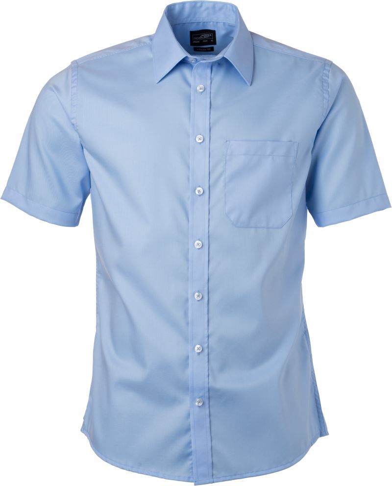 JN 684 | Micro-Twill Hemd kurzarm (light blue)