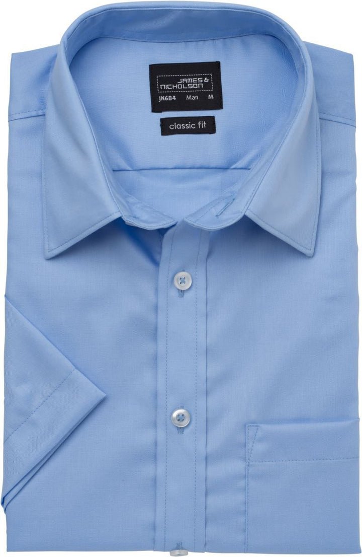 JN 684 | Micro-Twill Hemd kurzarm (light blue)