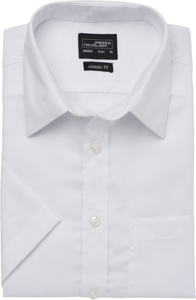 JN 684 | Micro-Twill Hemd kurzarm (white)