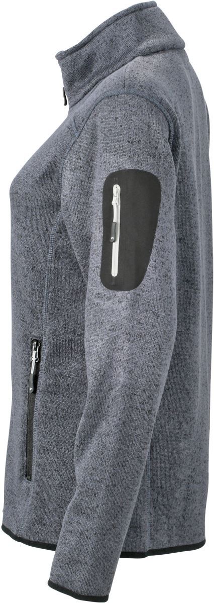 JN 761 | Damen Strickfleece Jacke (silver)