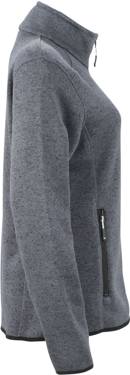 JN 761 | Damen Strickfleece Jacke (silver)