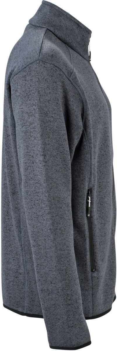 JN 762 | Herren Strickfleece Jacke (silver)
