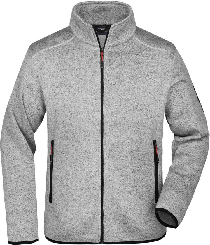JN 762 | Herren Strickfleece Jacke (red)