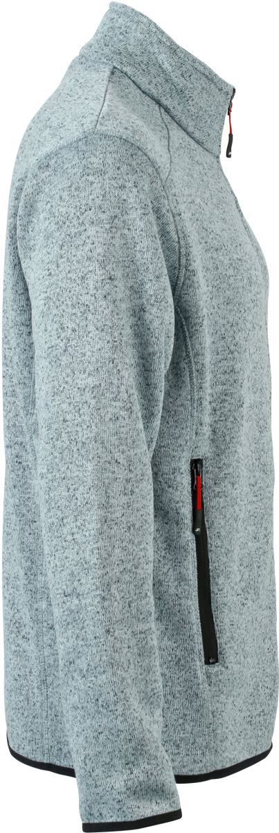 JN 762 | Herren Strickfleece Jacke (red)