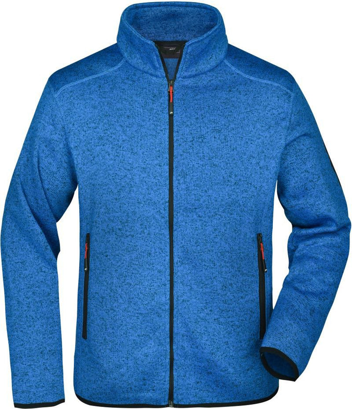 JN 762 | Herren Strickfleece Jacke (red)