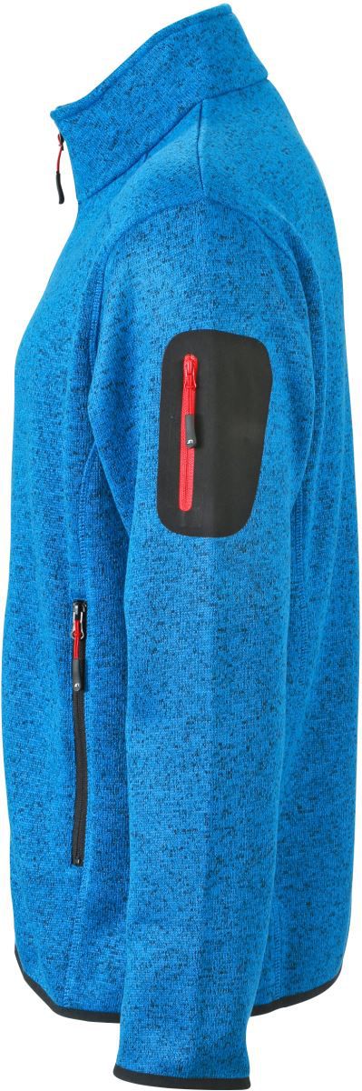 JN 762 | Herren Strickfleece Jacke (red)