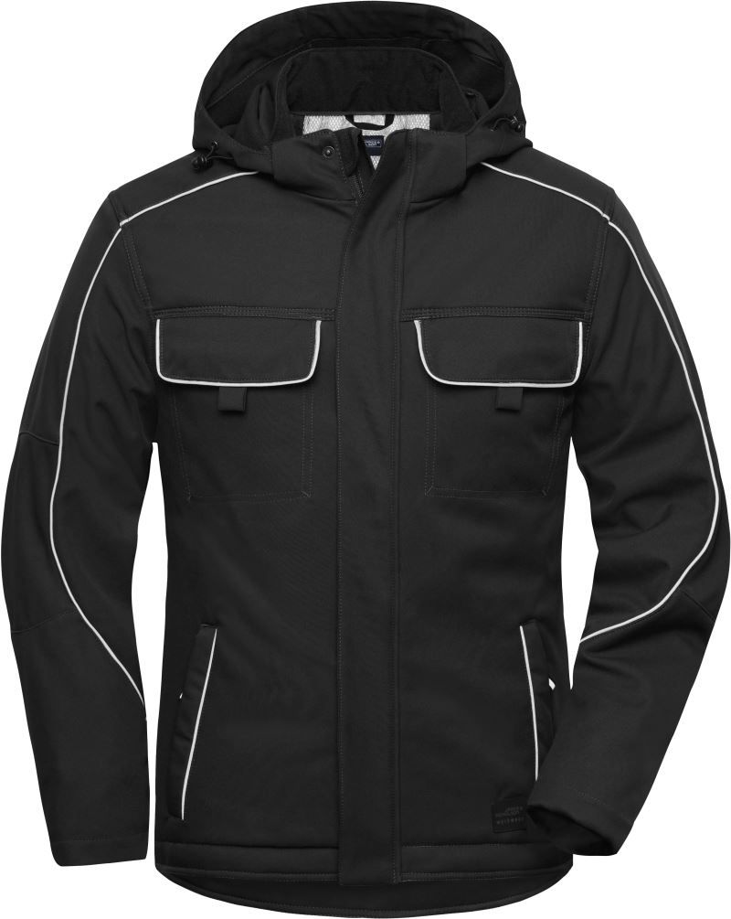 JN 886 | Workwear Softshell Padded Jacke - Solid (black)