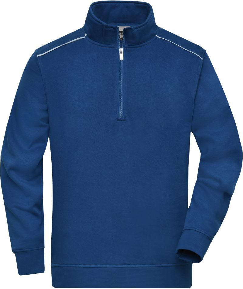 JN 895 | Workwear Sweater 1/4 Zip - Solid (dark royal)