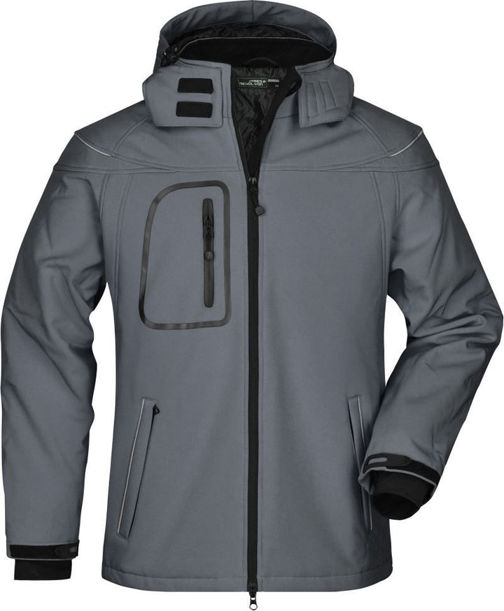 JN 1000 | Herren 3-Lagen Winter Softshell Jacke (carbon)