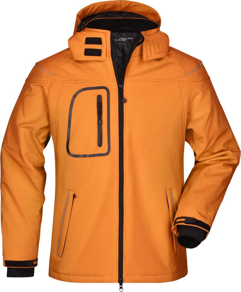 JN 1000 | Herren 3-Lagen Winter Softshell Jacke (orange)