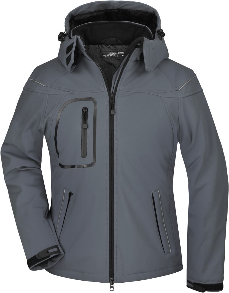 JN 1001 | Damen 3-Lagen Winter Softshell Jacke (carbon)