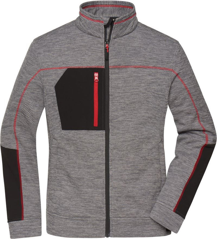 JN 1817 | Damen Strickfleece Jacke (red)