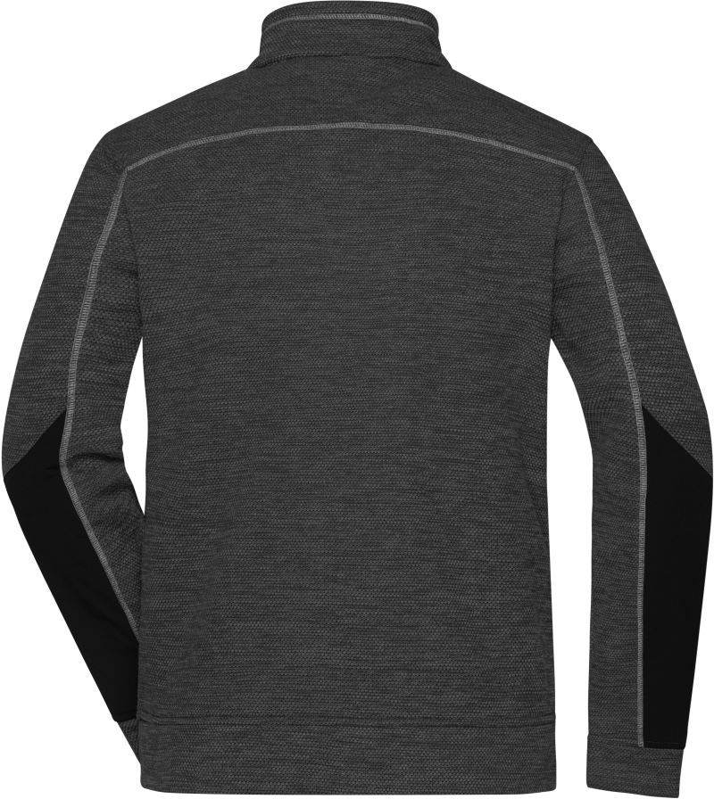 JN 1818 | Herren Strickfleece Jacke (silver)