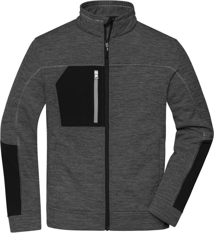 JN 1818 | Herren Strickfleece Jacke (silver)