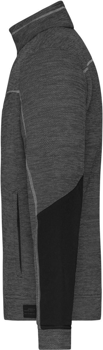 JN 1818 | Herren Strickfleece Jacke (silver)