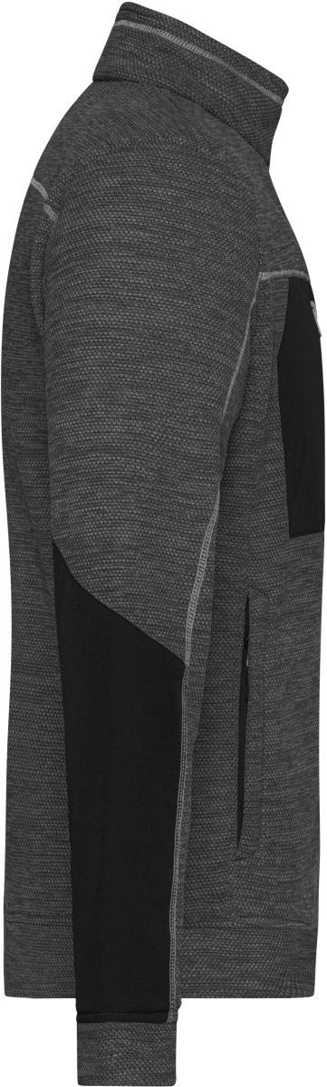 JN 1818 | Herren Strickfleece Jacke (silver)
