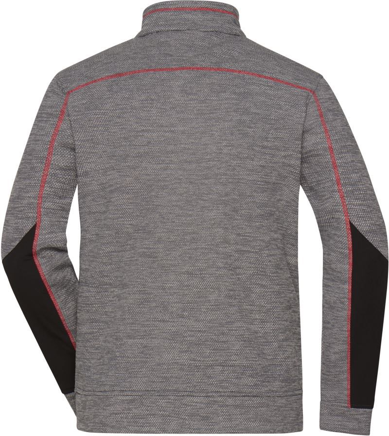 JN 1818 | Herren Strickfleece Jacke (red)