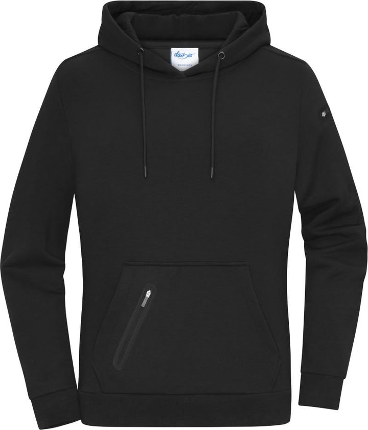 8045 | Damen Interlock Kapuzen Sweater (black)
