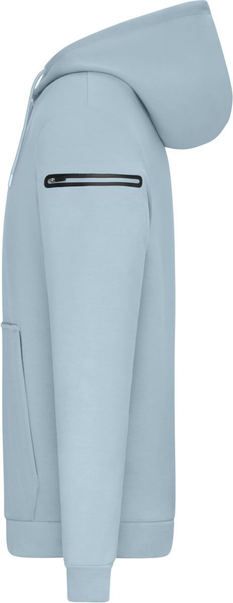8046 | Herren Interlock Kapuzen Sweater (milky blue)