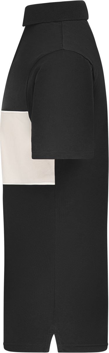 8050 | Bio Polo "Colour-Block" (sandstone)
